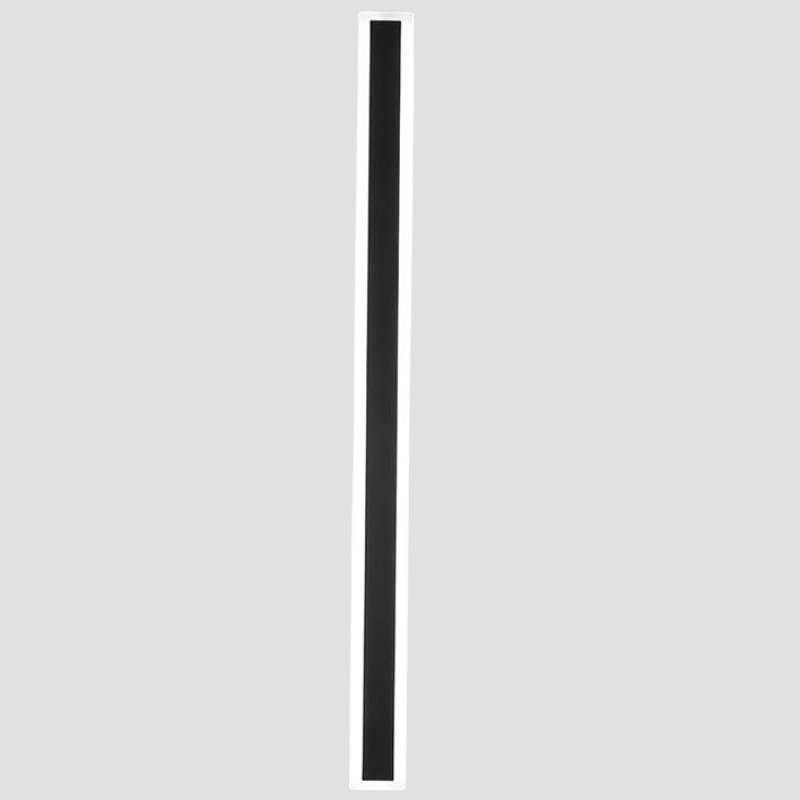 Modern Black Outdoor Wall Light – Waterproof LED Fixture for Garden and Balcony