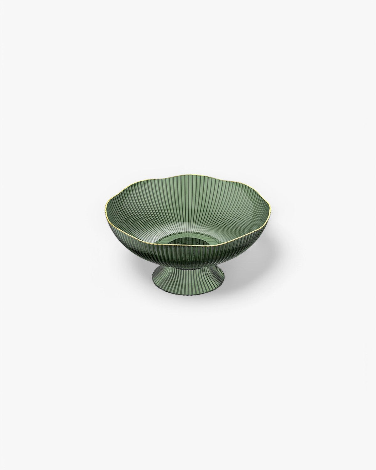 Véra | Ceramic Fruit Bowl – Elegant White Design with Gold Rim 4