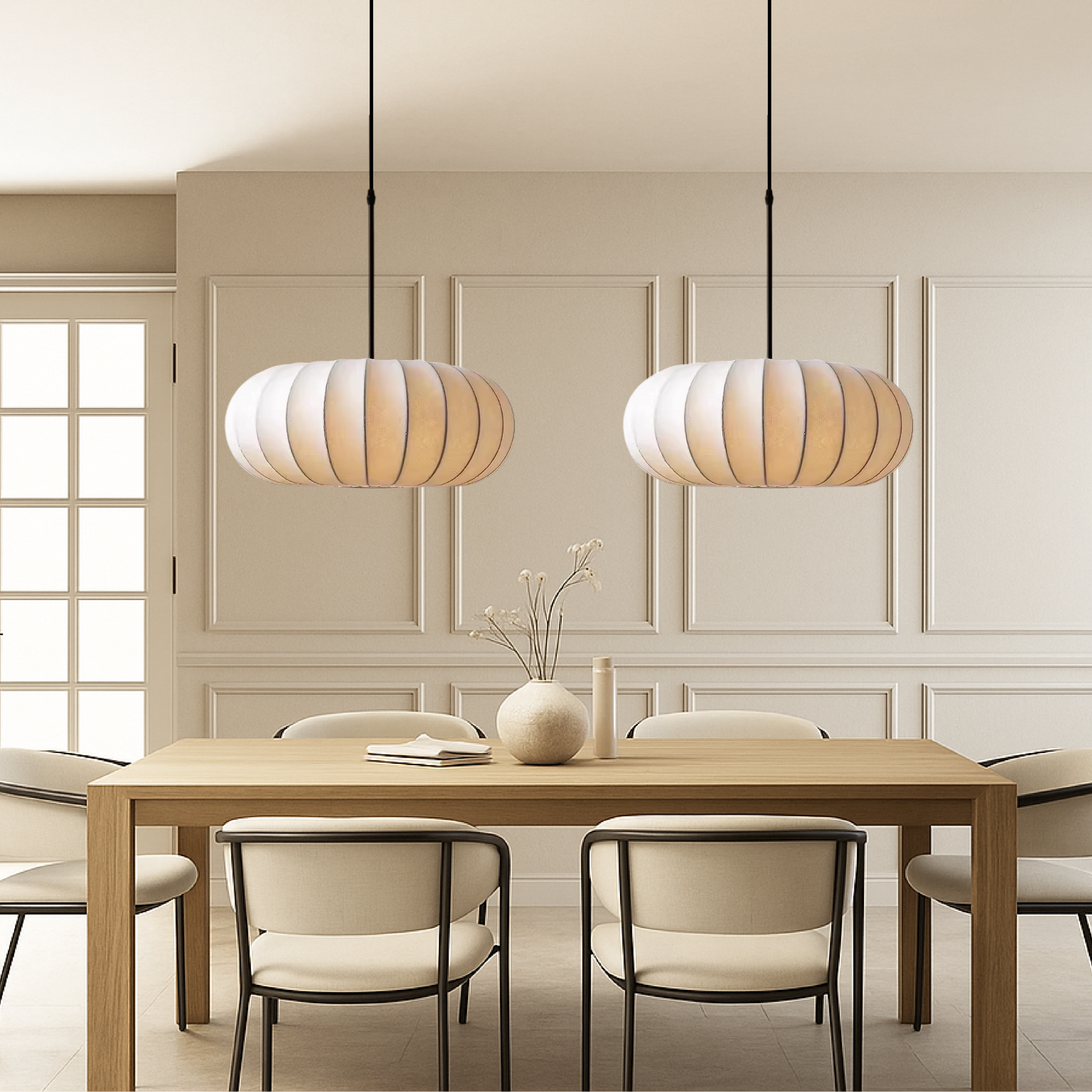 Veralux | Kitchen Pendant Lighting – Handcrafted Silk Shade for Modern Spaces 2