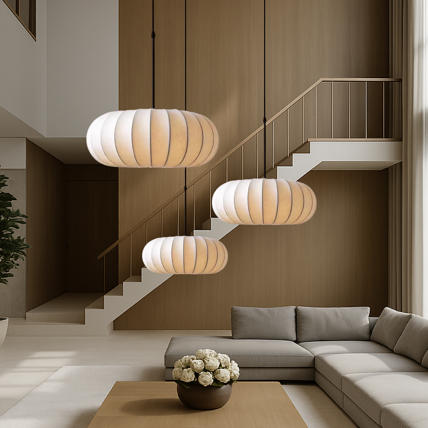 Veralux | Kitchen Pendant Lighting – Handcrafted Silk Shade for Modern Spaces 4