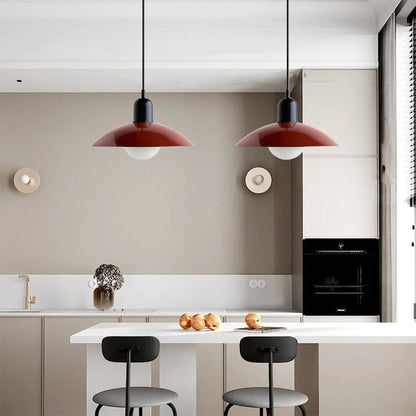 Virella | Black Pendant Light – Modern Dome Design with Adjustable Cord for Kitchen Lighting 1