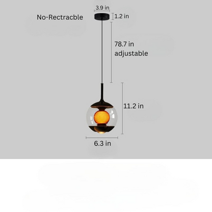 Vistara | Glass Pendant Lights – Adjustable Dimming for Kitchen and Living Room 7