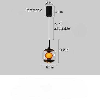 Vistara | Glass Pendant Lights – Adjustable Dimming for Kitchen and Living Room 9