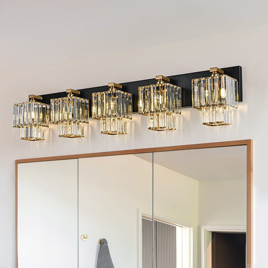 Vittoria | Bathroom Wall Light – Elegant Tiered Crystal Design 1