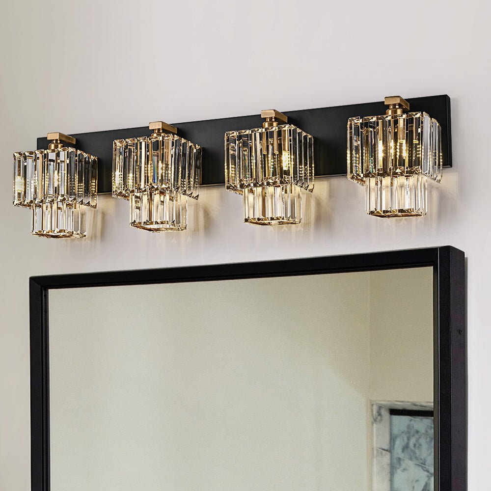 Vittoria | Bathroom Wall Light – Elegant Tiered Crystal Design 2