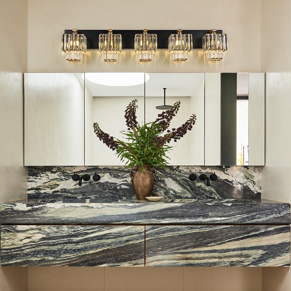 Vittoria | Bathroom Wall Light – Elegant Tiered Crystal Design 5