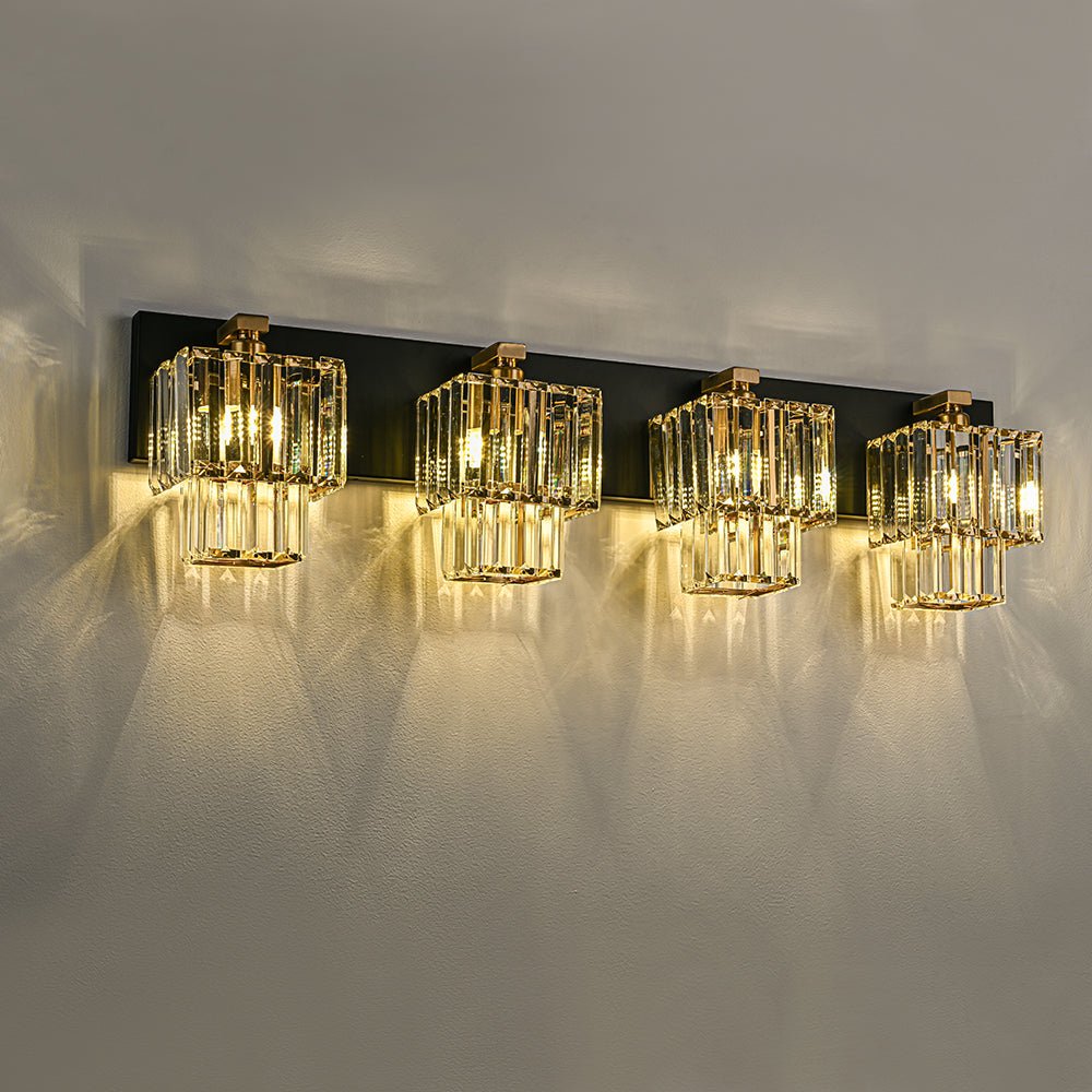 Vittoria | Bathroom Wall Light – Elegant Tiered Crystal Design 6