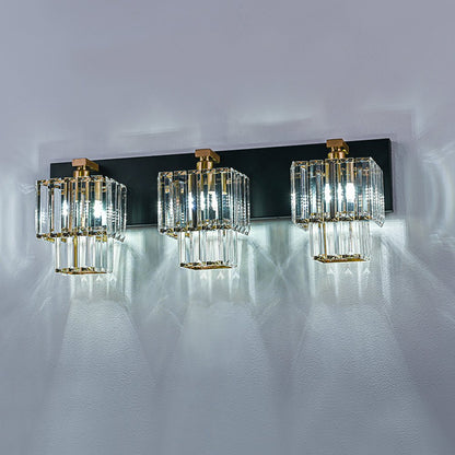 Vittoria | Bathroom Wall Light – Elegant Tiered Crystal Design 7