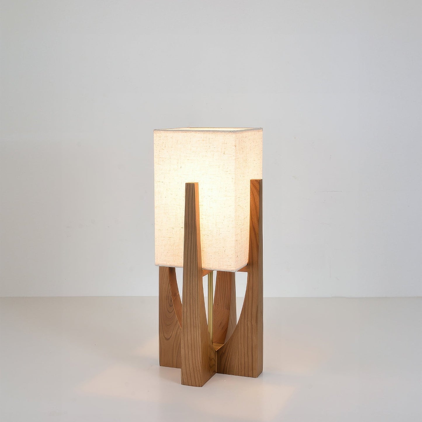 Wabiko | Modern Floor Lamp – Handcrafted Fabric Shade with Wooden Base 8