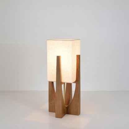 Wabiko | Modern Floor Lamp – Handcrafted Fabric Shade with Wooden Base 8