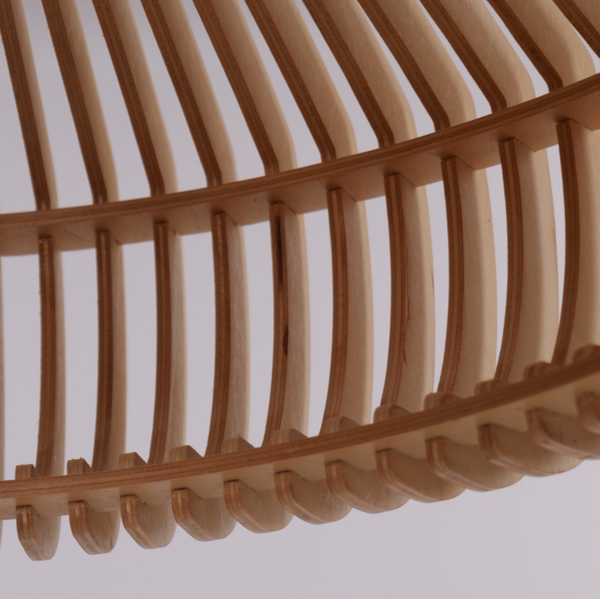 Wood Pendant Light Natural Adjustable Size M Eco-Friendly for Kitchen Island Lighting 5