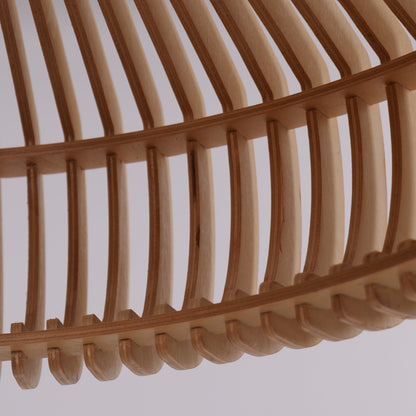 Wood Pendant Light Natural Adjustable Size M Eco-Friendly for Kitchen Island Lighting 5