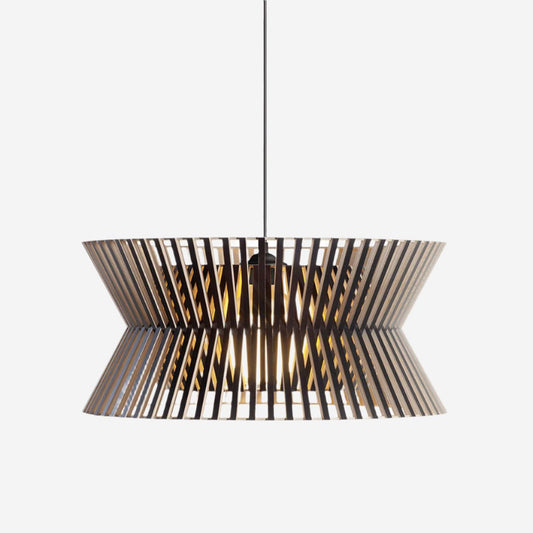Zyphora | Pendant Light – Modern Wood Drum Design for Kitchen Pendant Lighting 1
