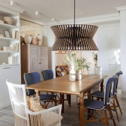 Zyphora | Pendant Light – Modern Wood Drum Design for Kitchen Pendant Lighting 3