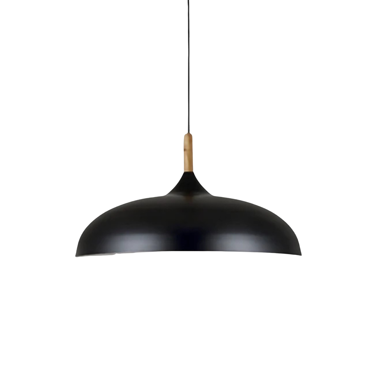Modern LED Pendant Ceiling Light with Adjustable Cord – Iron and Oak Design