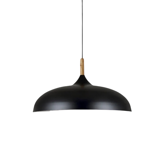 Modern LED Pendant Ceiling Light with Adjustable Cord – Iron and Oak Design