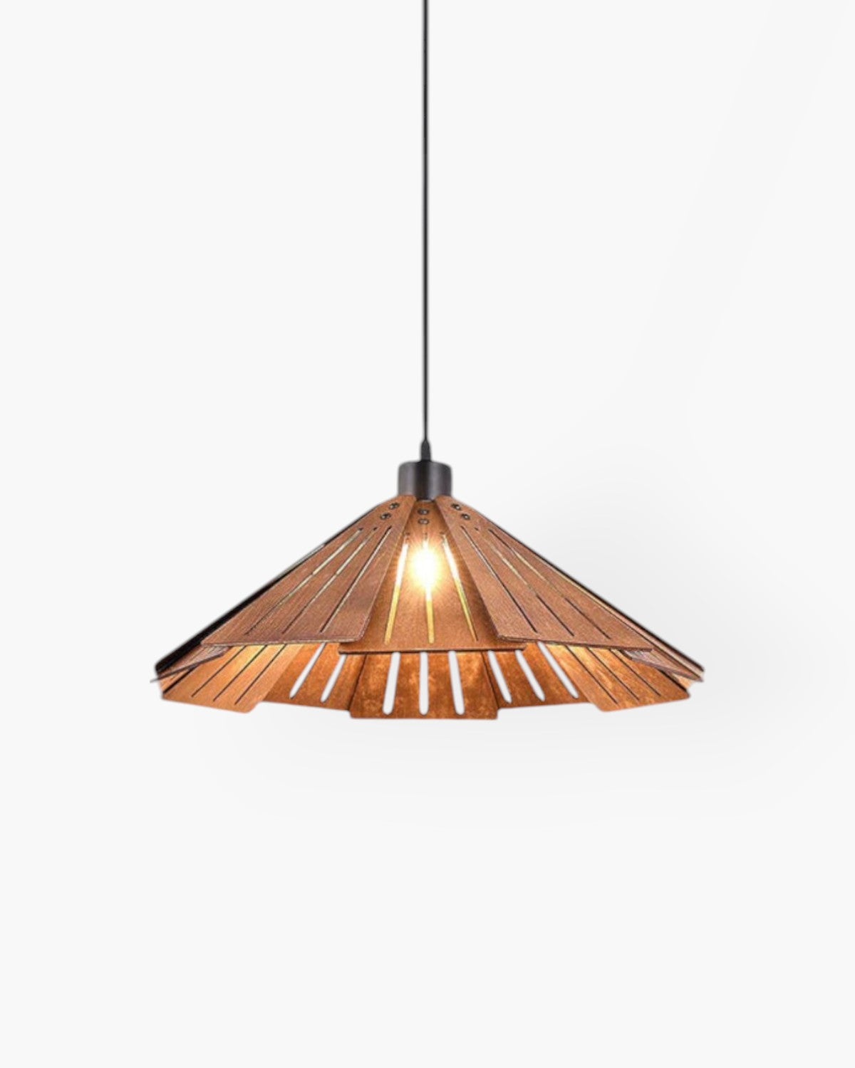 Japandi Inspired Wooden Pendant Lamp – Elegant Kitchen Pendant Lighting Fixture 1
