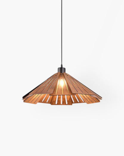 Japandi Inspired Wooden Pendant Lamp – Elegant Kitchen Pendant Lighting Fixture 1
