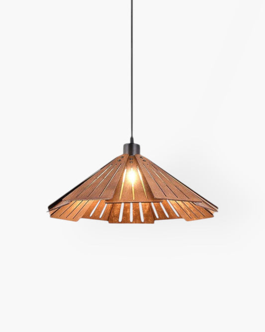 Japandi Inspired Wooden Pendant Lamp – Elegant Kitchen Pendant Lighting Fixture 1