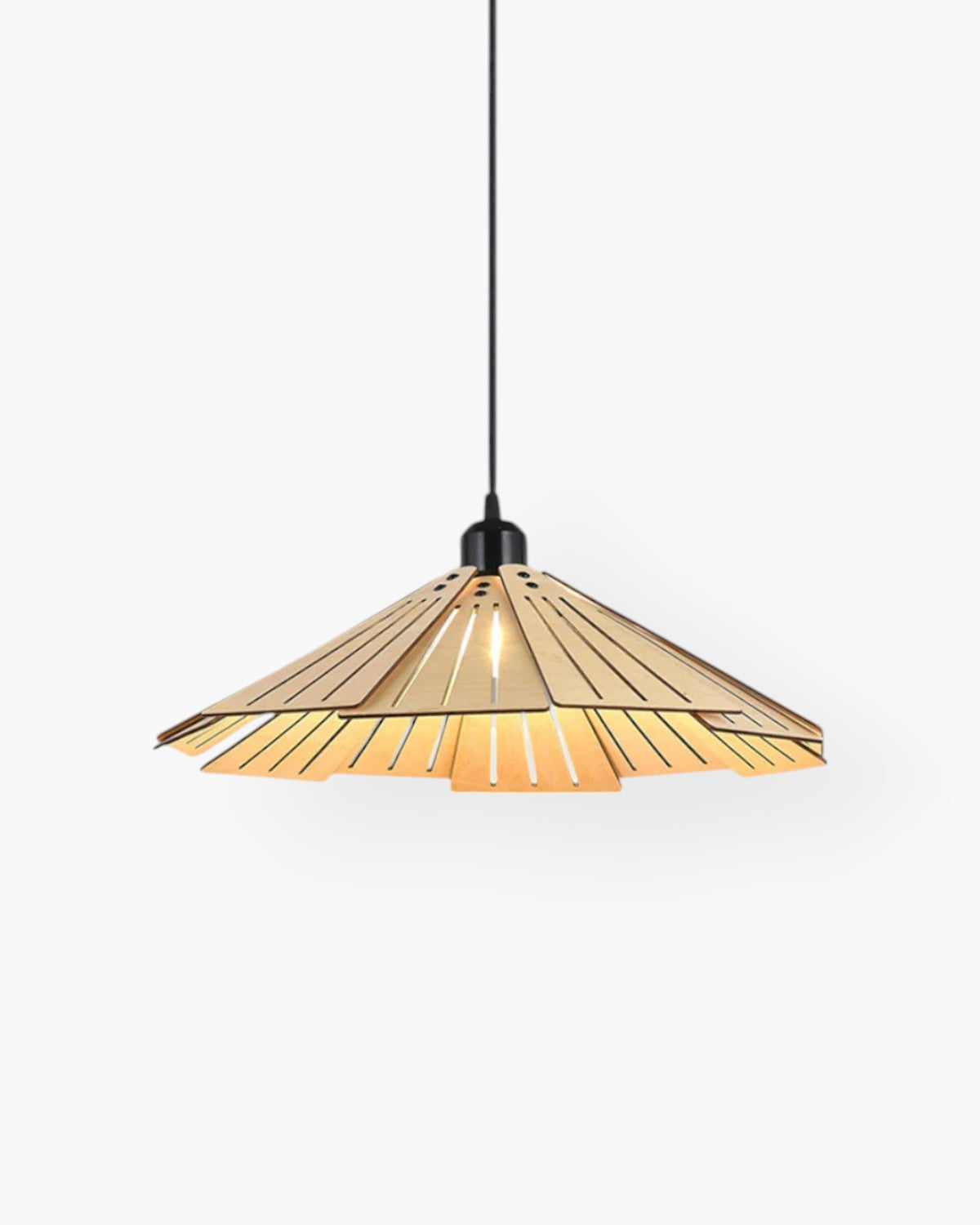 Variant image for Japandi Inspired Wooden Pendant Lamp – Elegant Kitchen Pendant Lighting Fixture-2