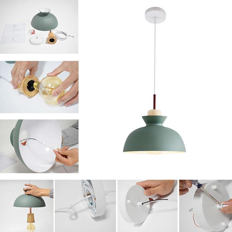 Adjustable Dome Pendant Light for Kitchen Island – Modern Metal Hanging Light 4