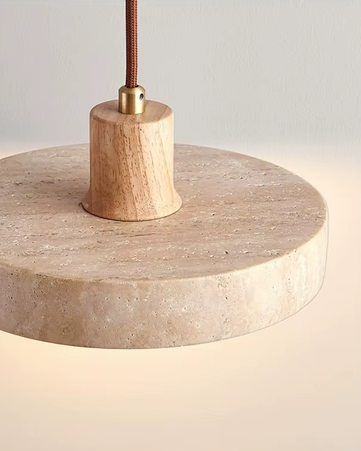 Elegant Travertine Pendant Lamp – Minimalist Kitchen Pendant Lighting for Cozy Spaces 6