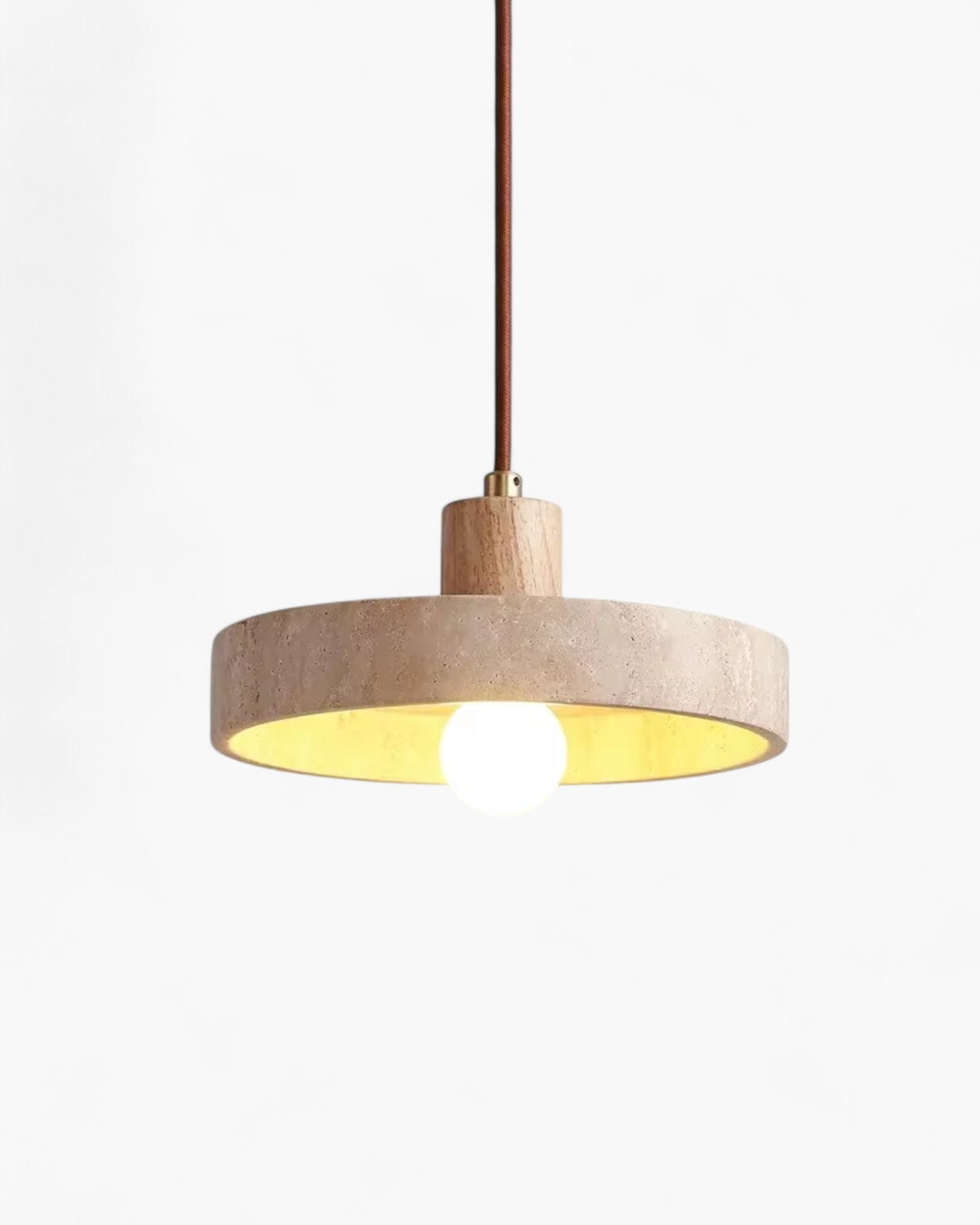 Elegant Travertine Pendant Lamp – Minimalist Kitchen Pendant Lighting for Cozy Spaces 2