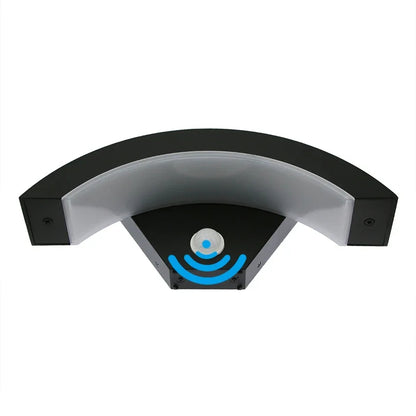 Nordic Arc | Metal LED Outdoor Wall Light with Motion Sensor – Waterproof IP65