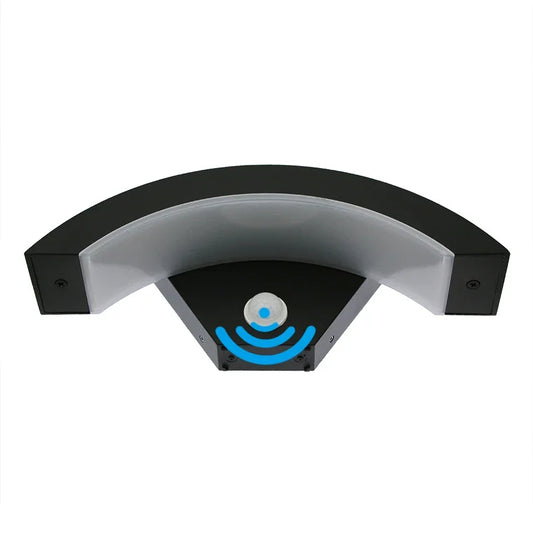 Nordic Arc Metal LED Outdoor Wall Light with Motion Sensor – Waterproof IP65