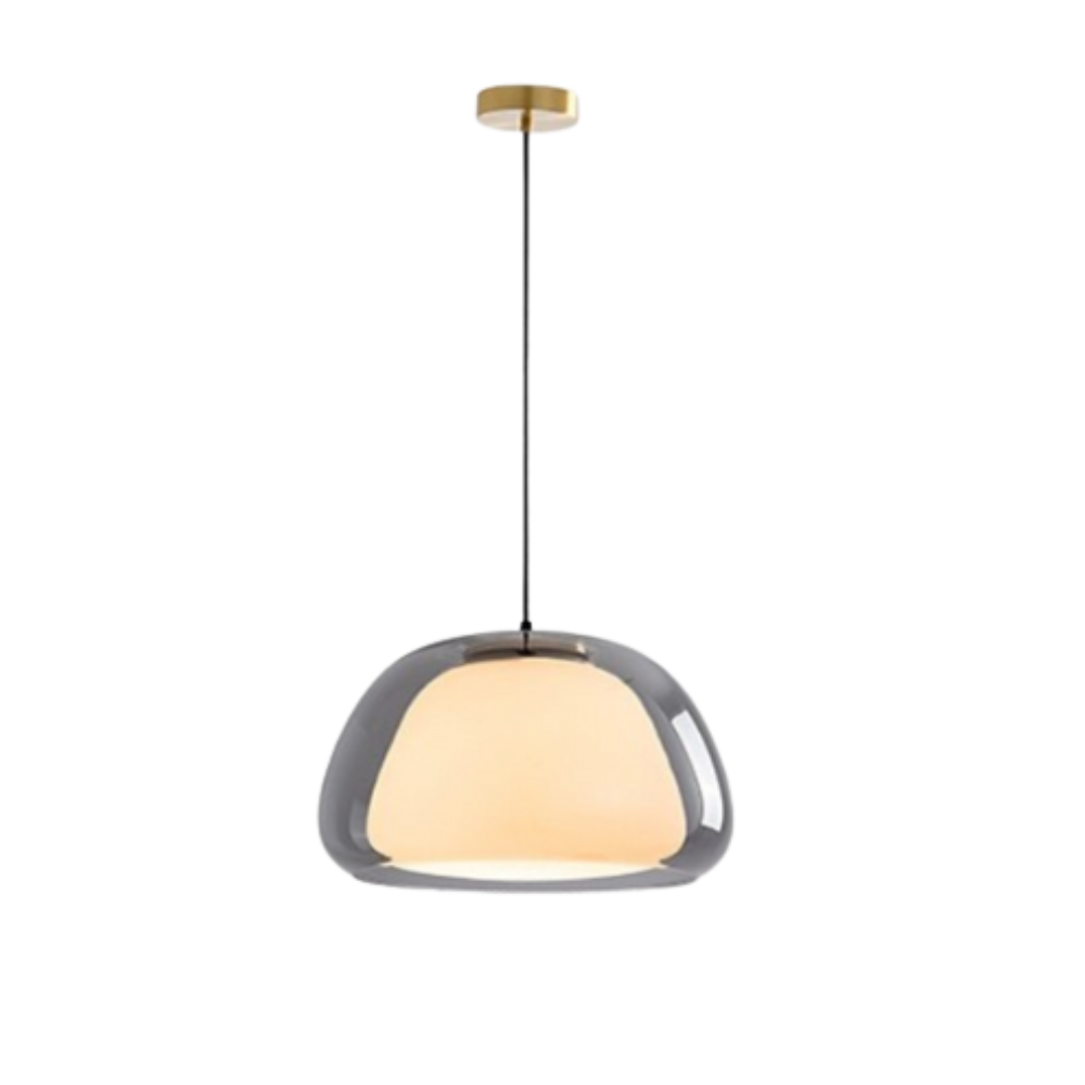 Ambaro | Glass Pendant Light – Adjustable Dome for Kitchen or Living Room Illumination