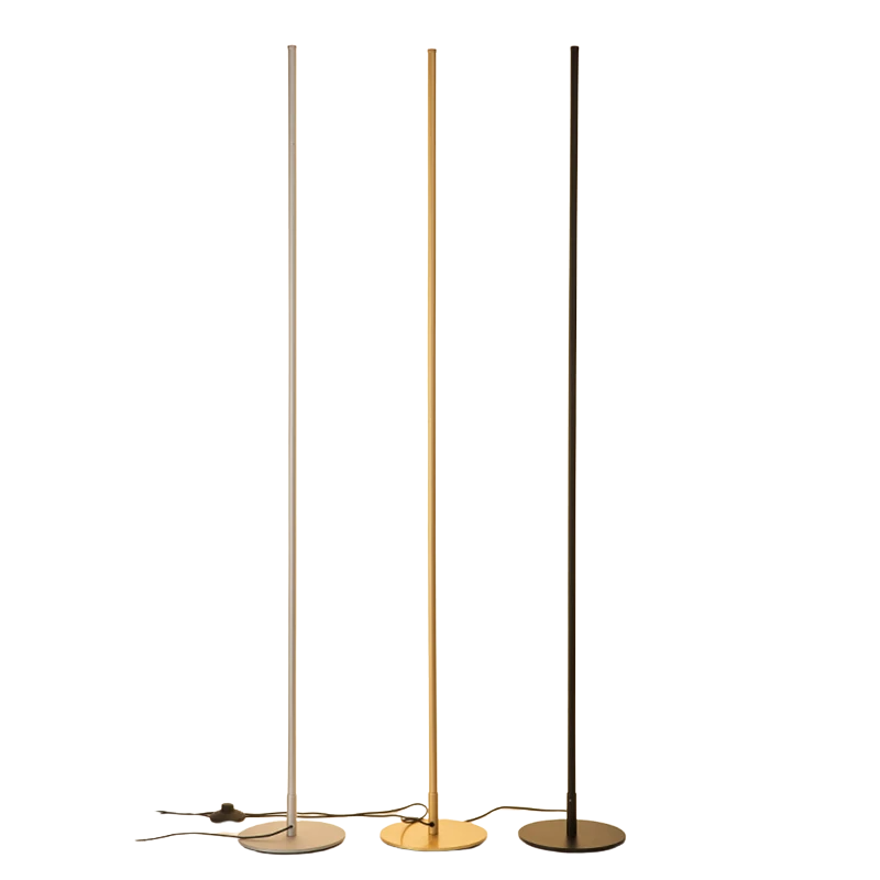 Modern Black/White/Gold Floor Lamp with Dimmable LED Light and Remote Control for Living Room 44